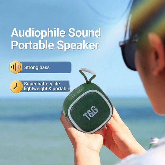 Недорогі портативні колонки TG659, Колонка портативна акумуляторна, Bluetooth колонка з радіо SJ-63 | Зображення 2