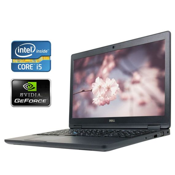 Ігровий ноутбук Dell Latitude 5580 / 15,6" (1920x1080) IPS / Intel Core i5-7440HQ (4 ядра по 2,8 - 3,8 ГГц) / 8 ГБ DDR4 / 256 ГБ SSD / nVidia GeForce 940MX, 2 ГБ GDDR5, 64-біт / Веб-камера б/в
