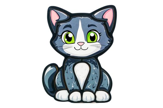Пазл-складалка Puz-22958 "Котик" PuzzleOk | Зображення 1