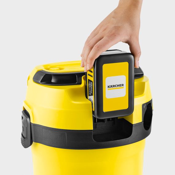 Пылесос профессиональный аккумуляторный Karcher WD 3-18 1.628-550.0 | Зображення 3