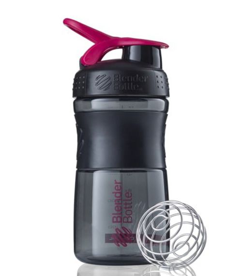 Шейкер спортивний (пляшка) BlenderBottle SportMixer Flip 20oz/590ml Black/Pink | Зображення 2