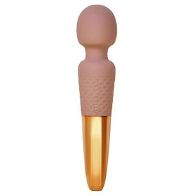 Вібратор мікрофон Sweet Em Velvet Lure, 28 режимів вібрації, бежевий із золотом