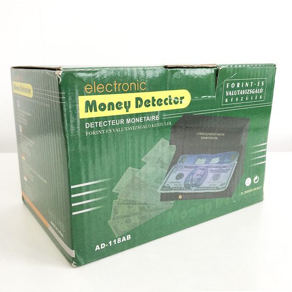 Лампа ультрафіолетова для грошей AD-118AB, Машинка для перевірки доларів, Машинка для перевірки грошей | Зображення 2