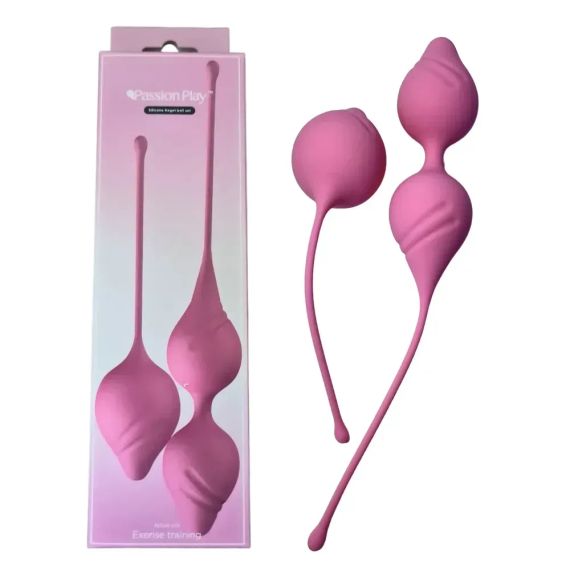 Набор вагинальных шариков Passion Play для упражнений Кегеля, удлинённые, розовые, 2 шт sexstyle | Зображення 2