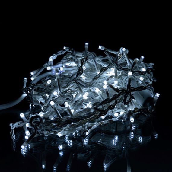 Новогодняя гирлянда уличная Бахрома 6 м 105 LED белый провод Белый 6МWW | Зображення 1