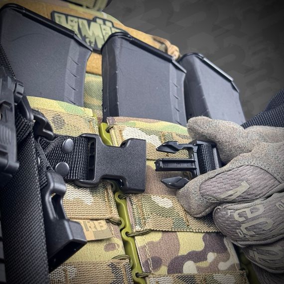 Ремінь збройовий триточковий RAGNAROK "Hel" Gen.II QD Чорний | Зображення 5
