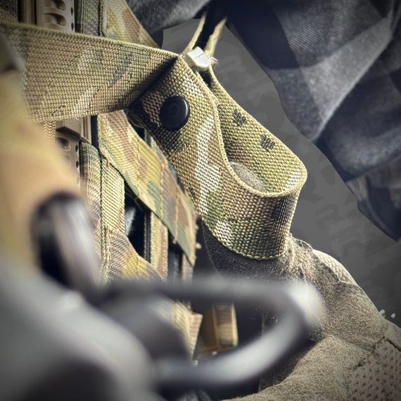 Ремінь збройовий RAGNAROK триточковий з широким наплічником "KRAKEN" carbine Мультикам | Зображення 6