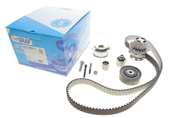 Комплект ГРМ + помпа VW Crafter Caddy Passat Golf Audi Skoda Seat 1.2-1.6-2.0TDI 09- 160х25 PA1089  KP1089-1 | Зображення 1