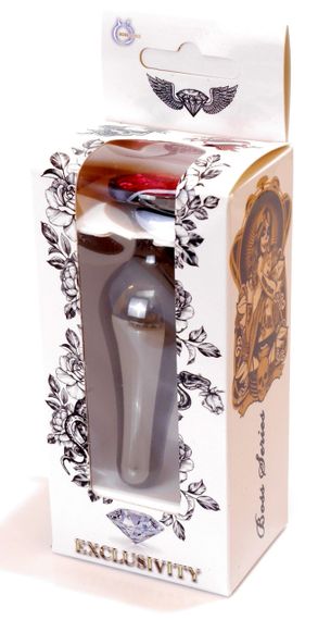 Анальний затор Boss Series - Jewellery Dark Silver BUTT PLUG Pink, BS6400053 Sex Aura | Зображення 7