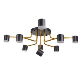 Люстра светодиодная потолочная 54W WW+NW+CW BK+G (BR-01 638C/9)