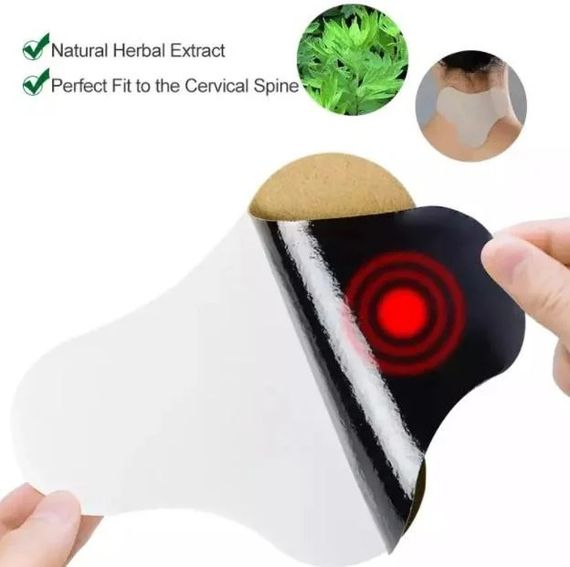 Медицинский пластырь с полынью для шеи и спины / Набор обезболивабщих пластырей Relief neck Patches 10 шт | Зображення 5