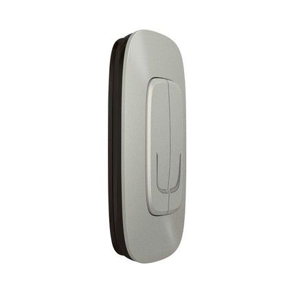 Valena Allure with NETATMO. Умный беспроводной выключатель 2-клавишний.Алюминий (752787) | Зображення 3