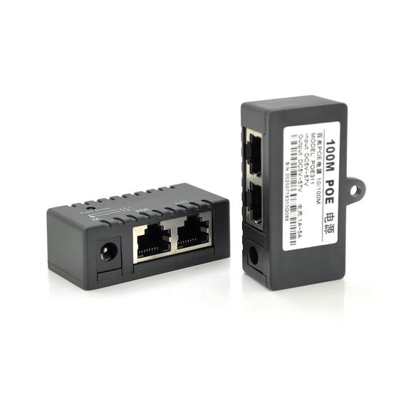POE інжектор IEEE 802.3af PoE з портом Ethernet 10/100 Мбіт/с | Зображення 1