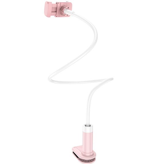 Держатель настольный Hoco PH23 Balu Pink white | Зображення 3