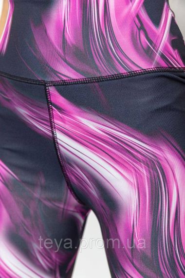 Лосини жіночі різнобарвні кольори чорно-фіолетовий розмір M FA_006244 | Зображення 4