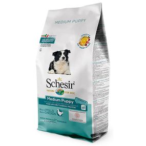 Корм Schesir Dog Medium Puppy сухий з куркою для цуценят середніх порід 12 кг