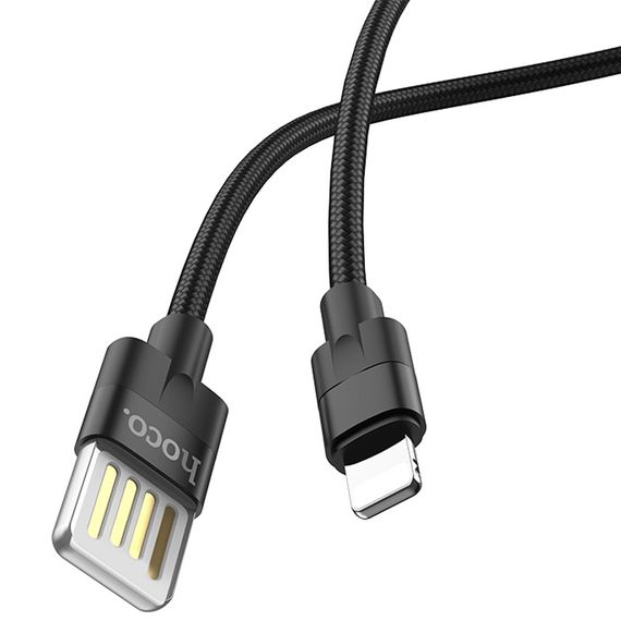 Дата кабель Hoco U55 Outstanding Lightning Cable (1.2m) Чорний | Зображення 1