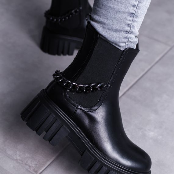 Ботинки женские Fashion Leith 3463 36 размер 235 см Черный | Зображення 7