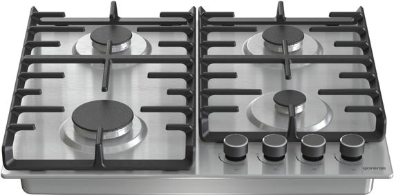 Варильна поверхня Gorenje G642ABX /газова/газконтроль/ електрозапалювання/чавунна решітка/нержавіюча сталь (G642ABX) | Зображення 8