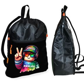 Рюкзак-мішок для взуття, спортивної форми Роблокс «Roblox» дитяча сумка для змінки з розширювачем (1673)