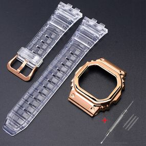 Ремешок + безель (рант) для Годинник C2asio G-Shock GMW-B5000 Transp RG