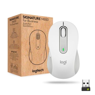 Миша Logitech Signature M650 L Wireless OFF-WHITE B2B (910-006349)