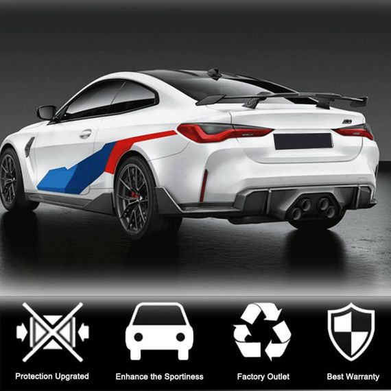 Накладки на задній бампер Flap V2 (для G82/G83) для BMW 4 серія G22/23/26 2020- рр | Зображення 2