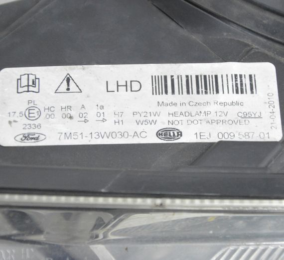 Фара ліва Ford C-Max 2007-2010 рестайл Фара ліва Форд Ц-Макс 7M5113W030AC 1EJ00958701 | Зображення 6