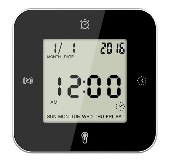 Годинник настільний Technoline WT344 Black/Silver (WT344) (DAS301304) | Зображення 1