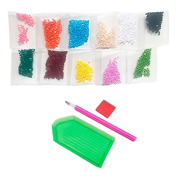 Набір для творчості Алмазні стікери "Звірятка" 20299, 12 шт | Зображення 2