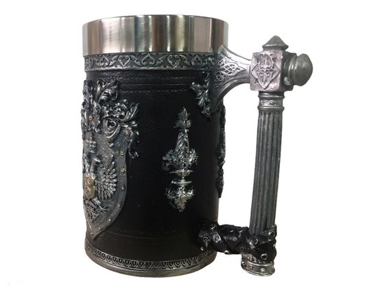 Чашка 3D Skull Mug Череп пивний кухоль Двоголовий Оріл (код: SKU-1380273916) | Зображення 5