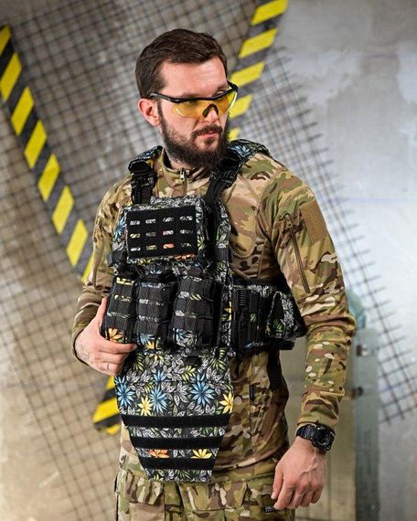 Плитоноска 4 швидких скидань з напашником NETFLIX VTM   ПП4638 | Зображення 1