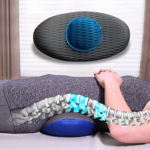 Ортопедическая подушка для поясницы Lumbar Support TV One • Подушка для поясницы с эффектом памяти с мягким покрытием | Зображення 4