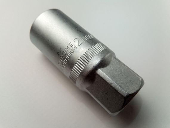 Головка свічкова СИЛА 1/2 x 21 мм (252736)