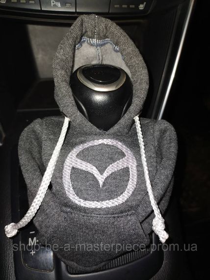 Чохол кофта Худі аксесуар на КПП  Car Hoodie мазда Mazda сірий подарунок автомобілісту 10070