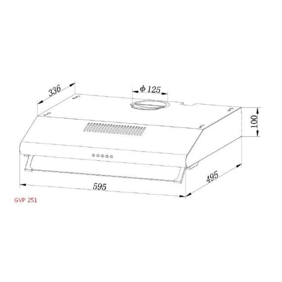 Витяжка Grunhelm GVP 251 W | Зображення 1