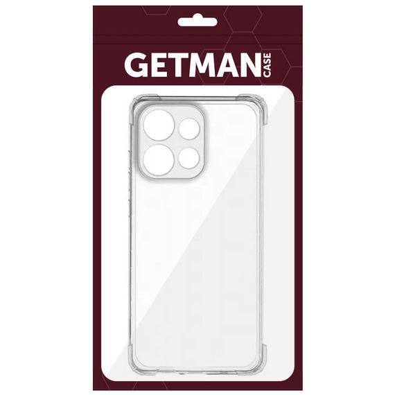 TPU чохол GETMAN Ease logo посилені кути Full Camera для Motorola Moto G75 5G Безбарвний (прозорий) | Зображення 3