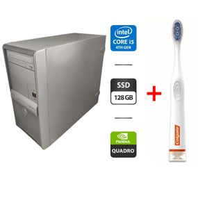 Компьютер NoName Tower / Intel Core i5-4430 (4 ядра по 3.0 - 3.2 GHz) / 8 GB DDR3 / 128 GB SSD / nVidia Quadro K600, 1 GB GDDR3, 128-bit / DVD-ROM б/у + Подарок Умная интерактивная зубная щетка Colgate Connect M1 / Bluetooth