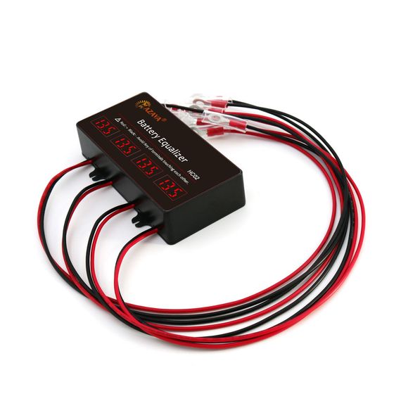 Балансир HC02 для акумуляторних батарей AGM, GEL, Li-ion, LiFePo4, 48V, 10A, 4S, LED індикація, 62x124x27mm | Зображення 3