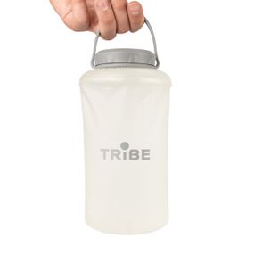 Пляшка м'яка Tribe Soft Bottle 1 л Crystal White, складана питна фляга-гідратор туризм, пляшка тріб спорт риболовля