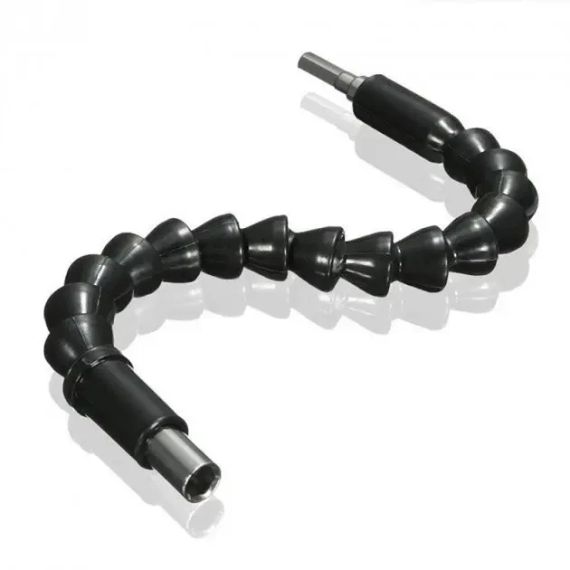 Удлинитель гибкий для отвертки и дрели Snake Bit 30см черный