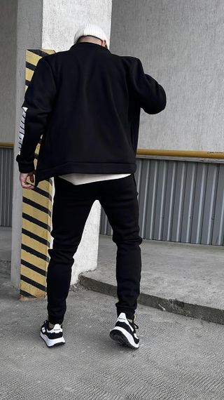 Чоловічий спортивний костюм Puma чорний | Зображення 2
