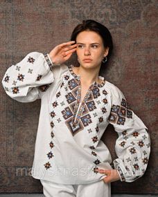 Женская вышиванка color beg ПП7453