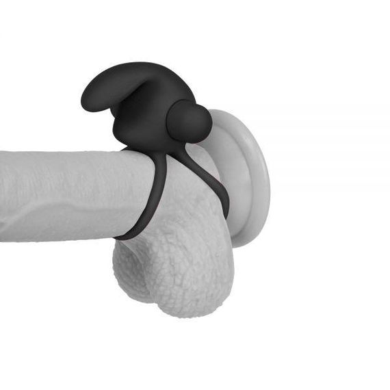 Ерекційне віброкольцо Power Clit Cockring, Black Sex Aura | Зображення 4