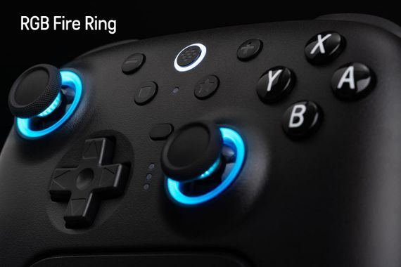 Геймпад 8BitDo Ultimate 2 Bluetooth Switch, Switch 2, ПК з Windows, TMR, Еффект Холла Чорний | Зображення 3