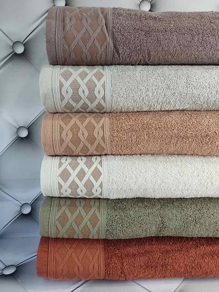 Рушники Sikel Helezon 50х90см Пеньє набір 6шт