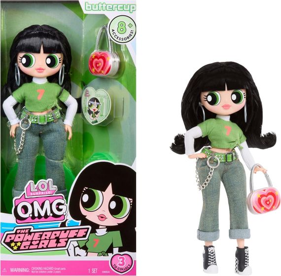 Лялька ЛОЛ Сюрприз ОМГ Суперкрихітки Пелюсточка з аксесуарами LOL Surprise OMG The Powerpuff Girls Buttercup