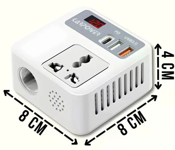 Автомобильный инвертор Car Power 150W 12V–220V | Зображення 1