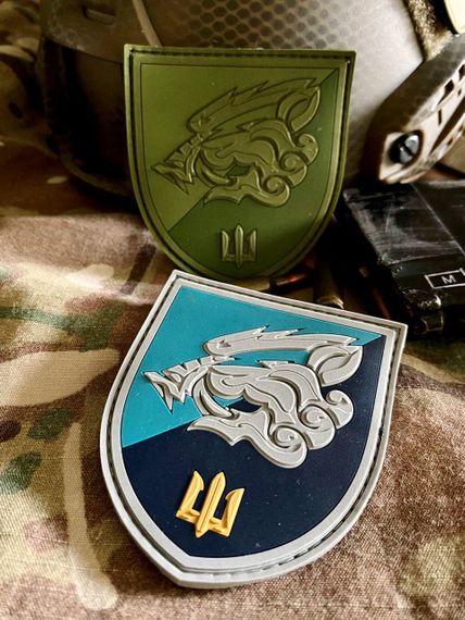 Патч \ шеврон "18 ОБМП ВМС ВСУ" парадный | Зображення 3