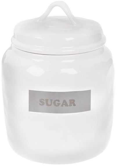 Банка фарфорова Necollie "Sugar" 1500мл, біла
